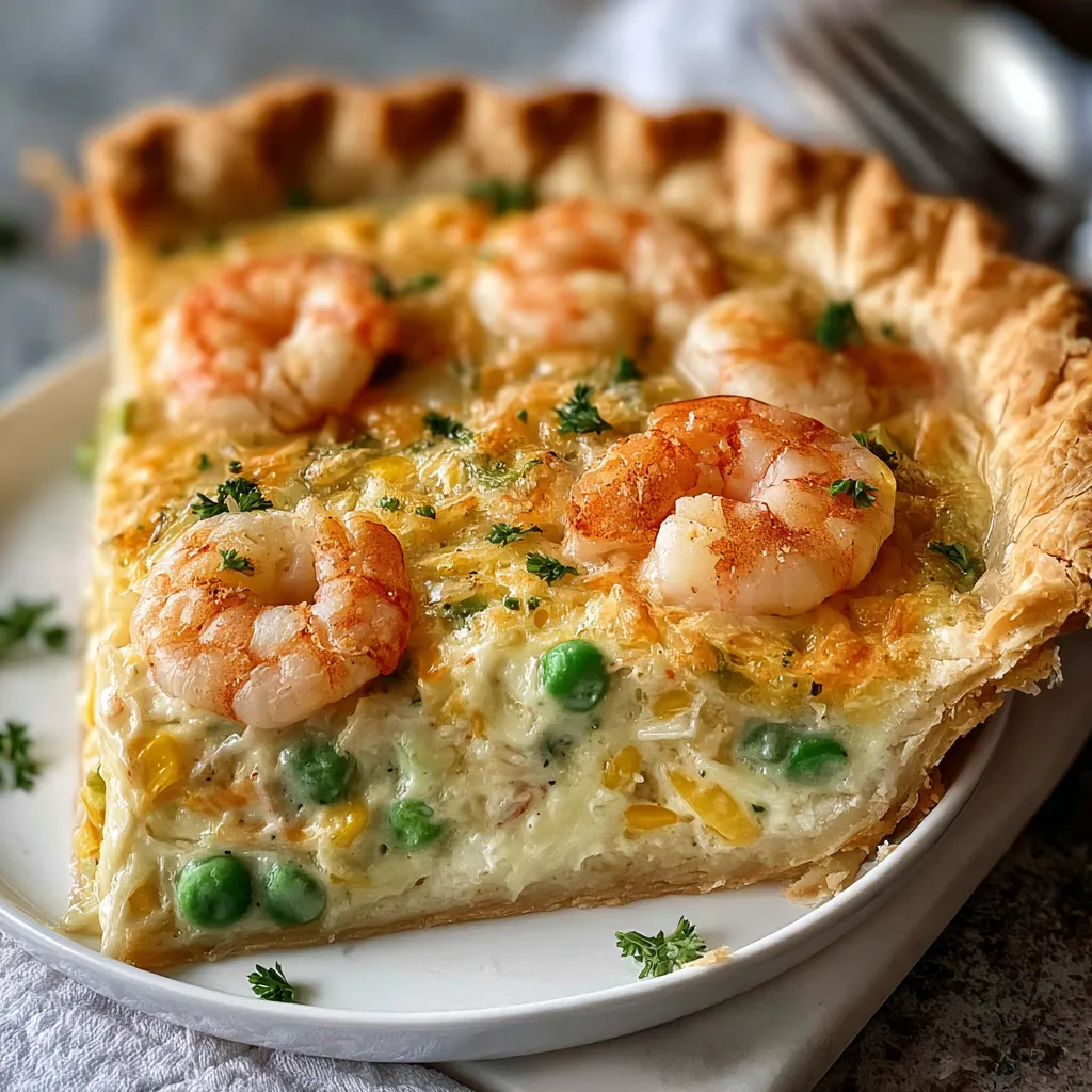 Delicious Florida Shrimp Cheddar Pie Recipe