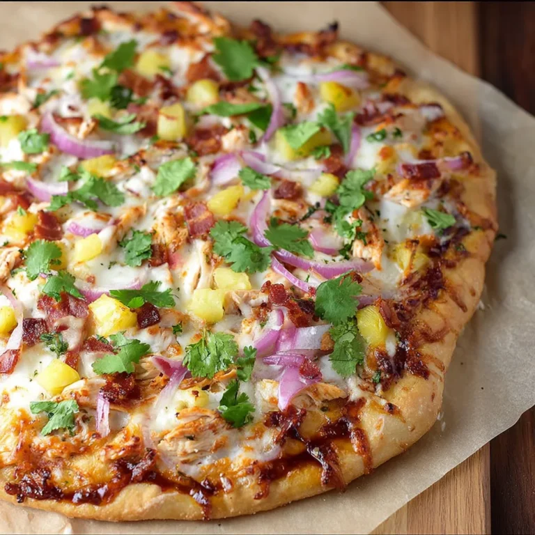 Delicious Hawaiian BBQ Chicken Pizza Recipe