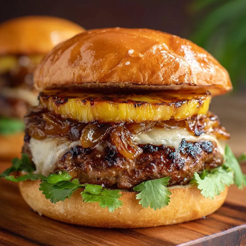 Delicious Hawaiian Teriyaki Beef Burger Recipe