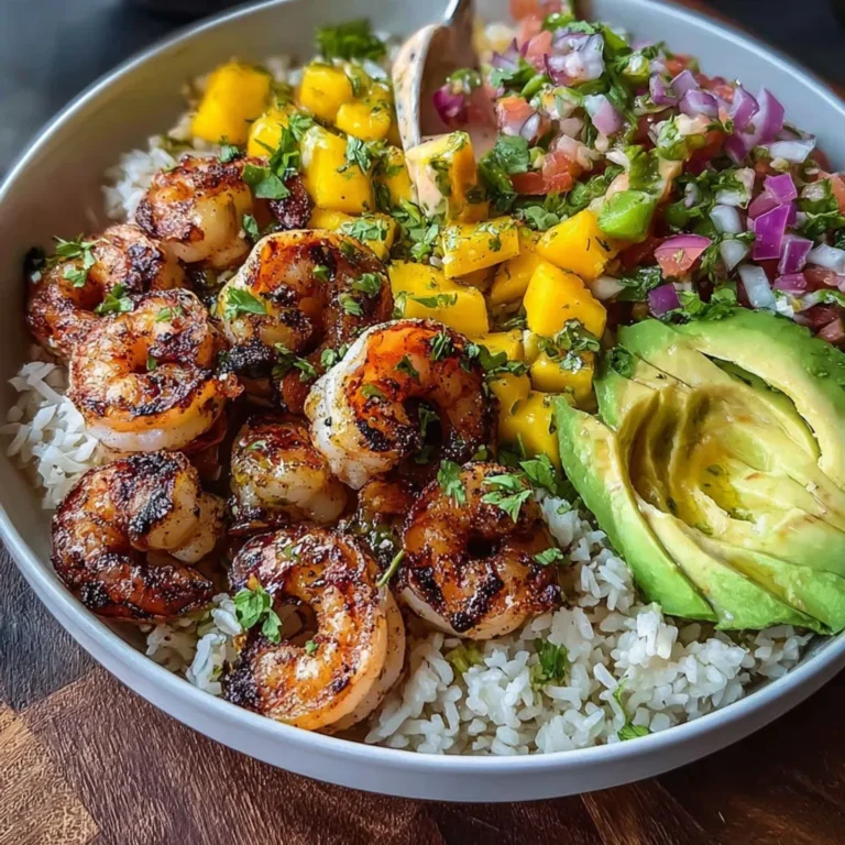 Delicious Mediterranean Shrimp Avocado Bowl Recipe