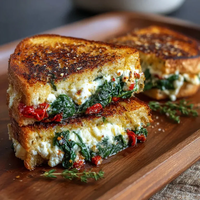 Delicious Mediterranean Spinach Grilled Cheese Recipe