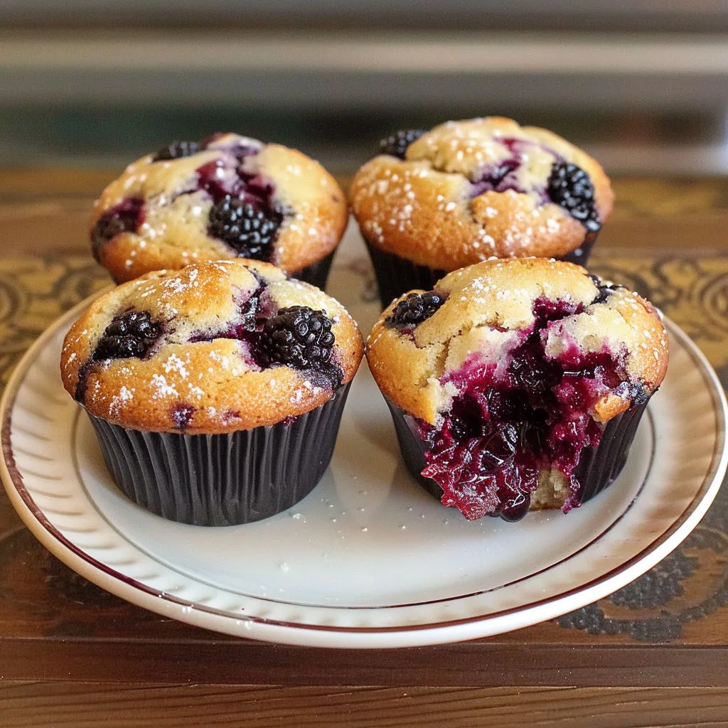 Delicious Mulberry Coconut Muffins Recipe