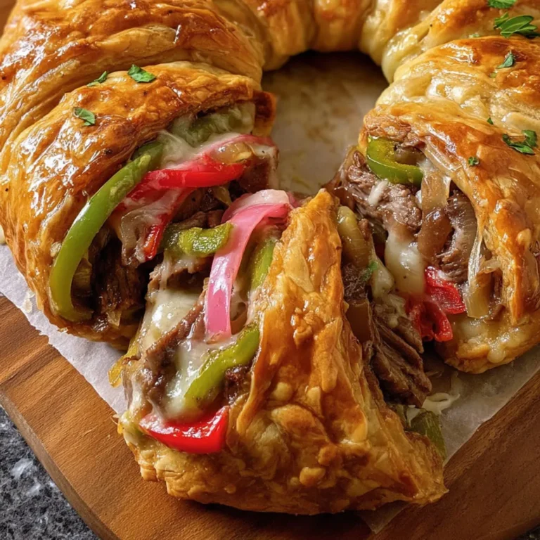 Delicious Philly Cheese Steak Crescent Rolls