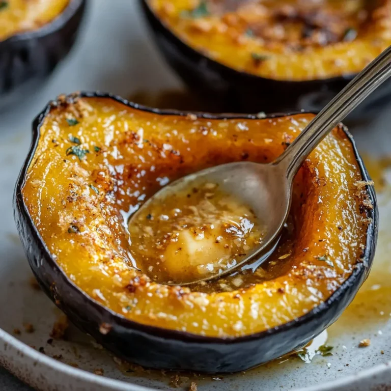 Delicious Roasted Acorn Squash with Brown Sugar