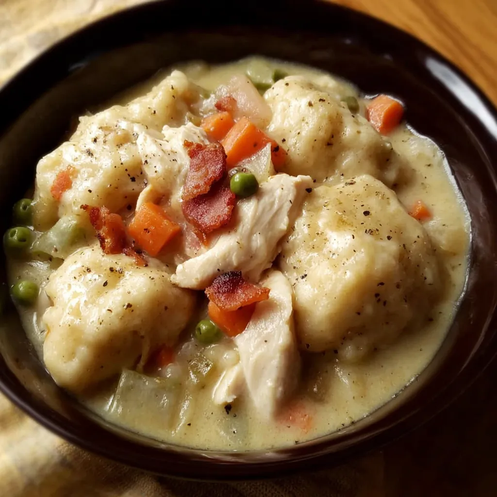 Delicious Slow Cooker Chicken Dumplings Recipe