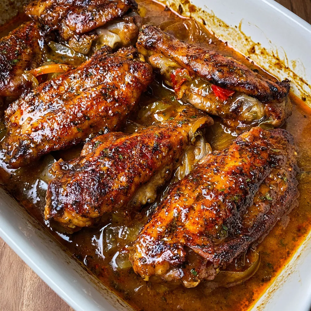 Delicious Smothered Turkey Wings with Gravy