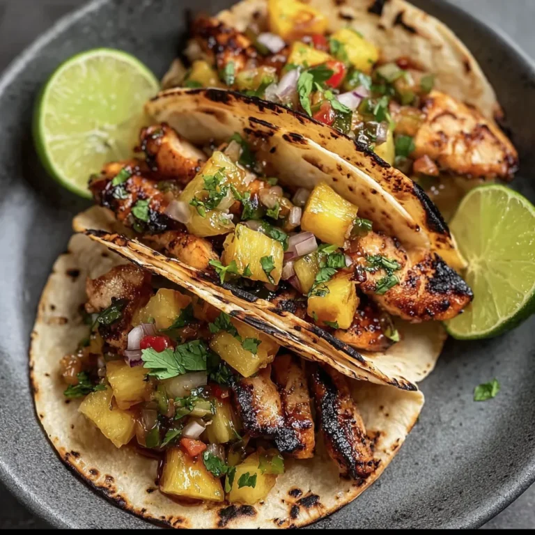 Delicious Teriyaki Chicken Tacos with Pineapple Salsa