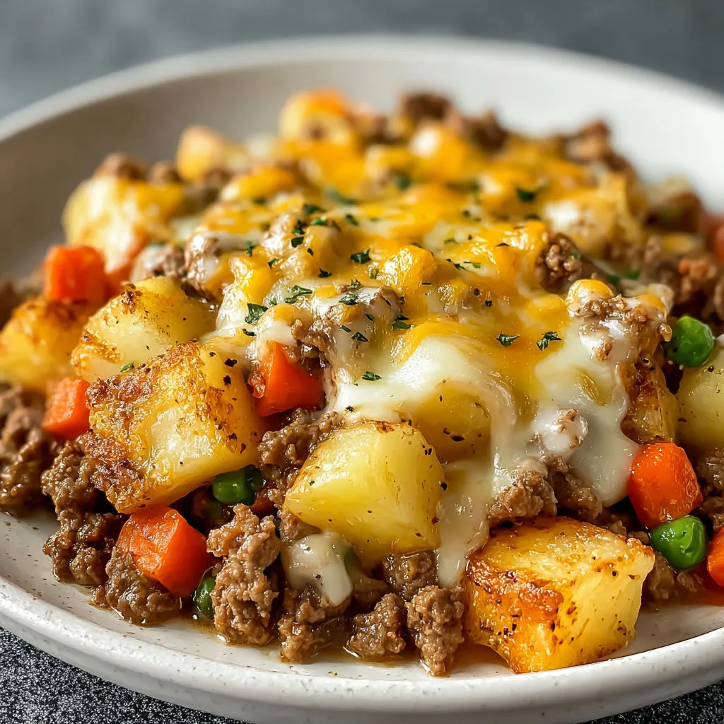 Easy Hobo Casserole Recipe with Ground Beef and Veggies