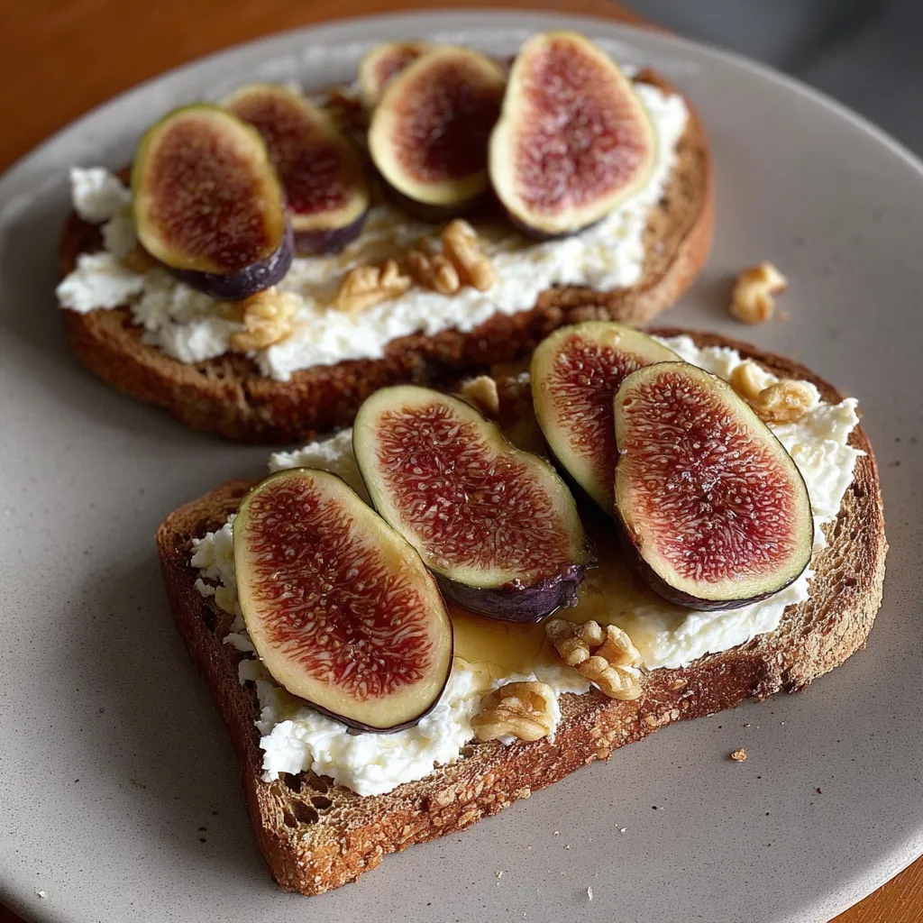Fig and Cottage Cheese Toast Recipe