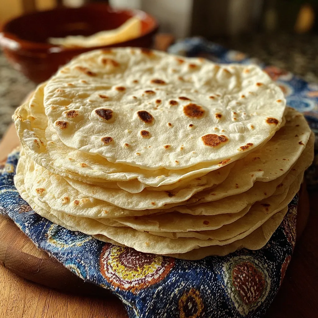Flavorful Homemade Flour Tortillas Recipe
