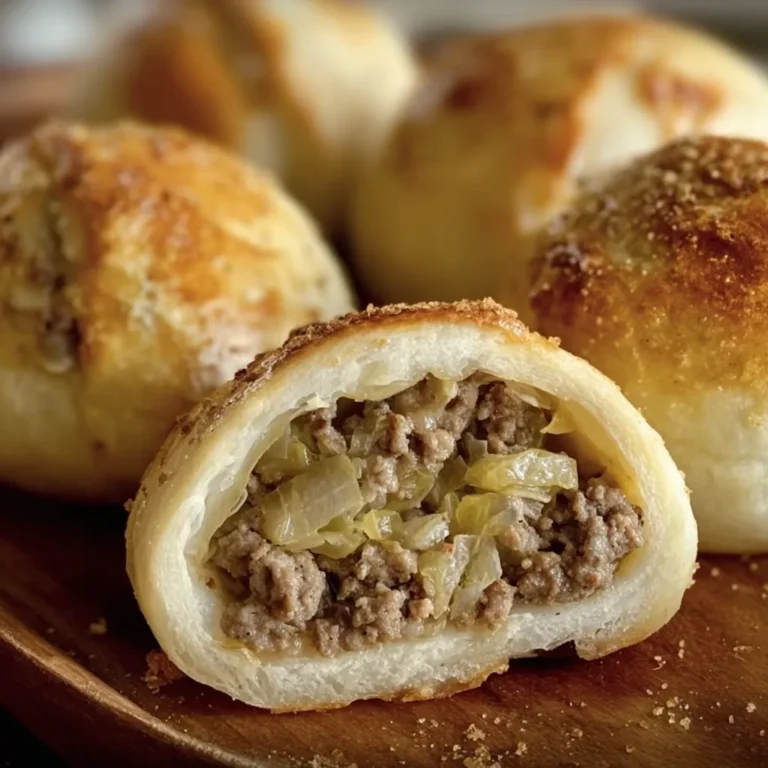 Frozen Bread Dough Beef Cabbage Casserole