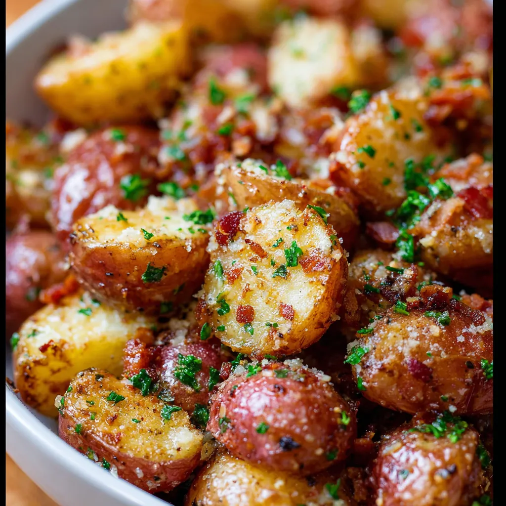 Garlic Butter Parmesan Roasted Potatoes