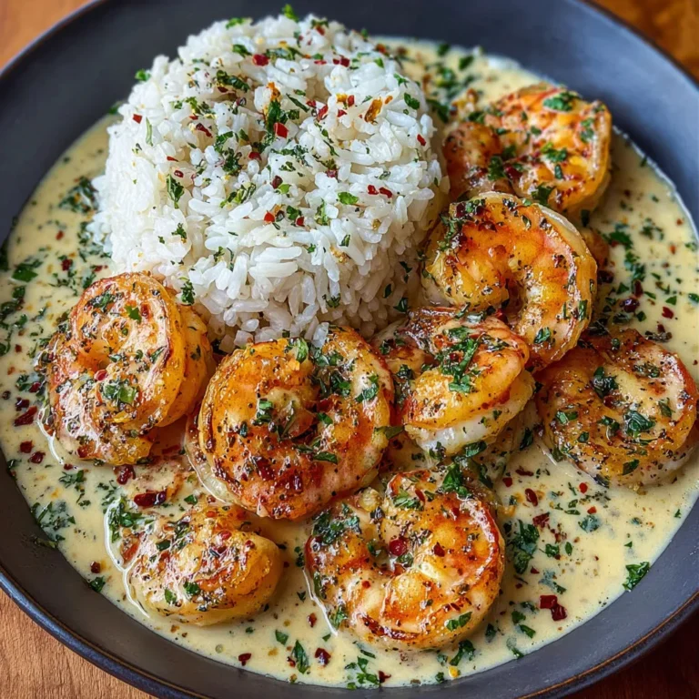 Garlic Butter Shrimp Bowl with Creamy Sauce