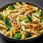 Garlic Chicken Penne in Creamy Sauce