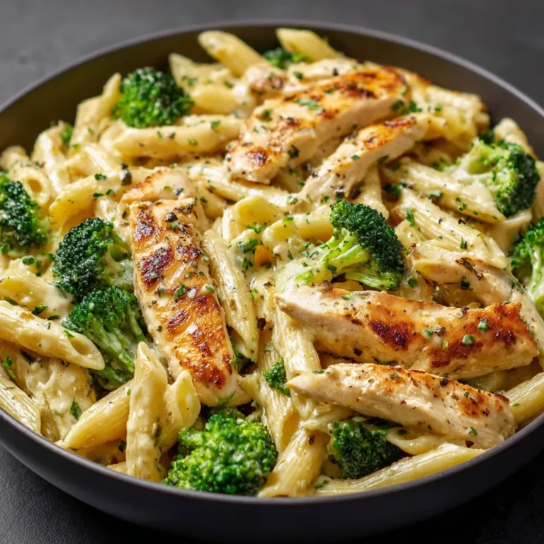 Garlic Chicken Penne in Creamy Sauce