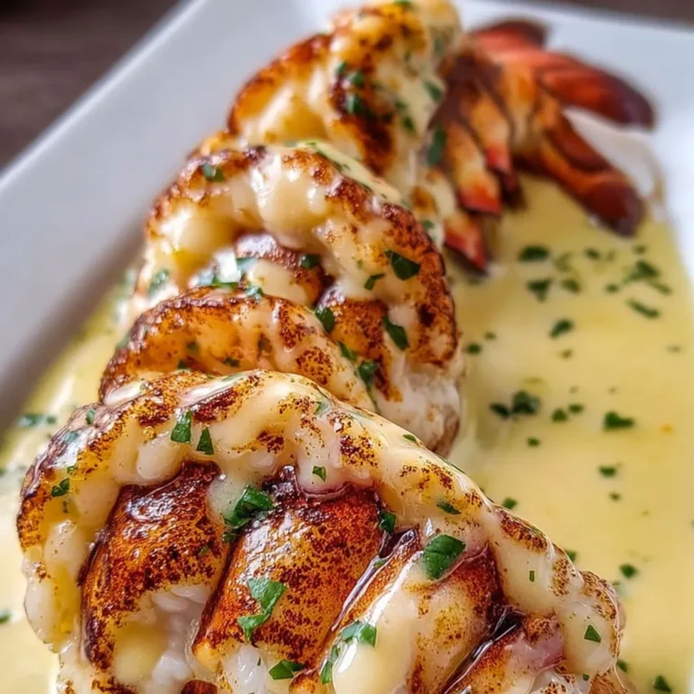 Garlic Cream Lobster with Butter-Seared Delight
