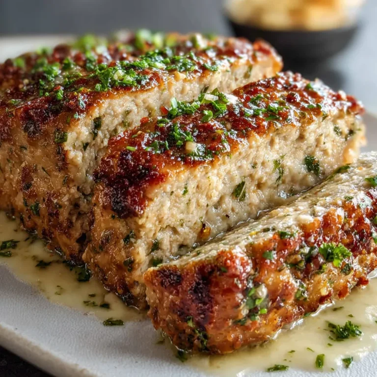 Garlic Parmesan Chicken Meatloaf: A Juicy and Flavorful Recipe