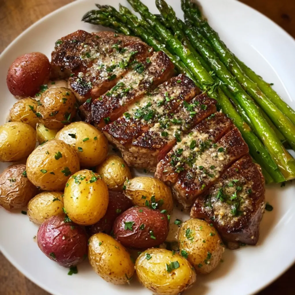 Garlic Parmesan Steak with Creamy Sauce