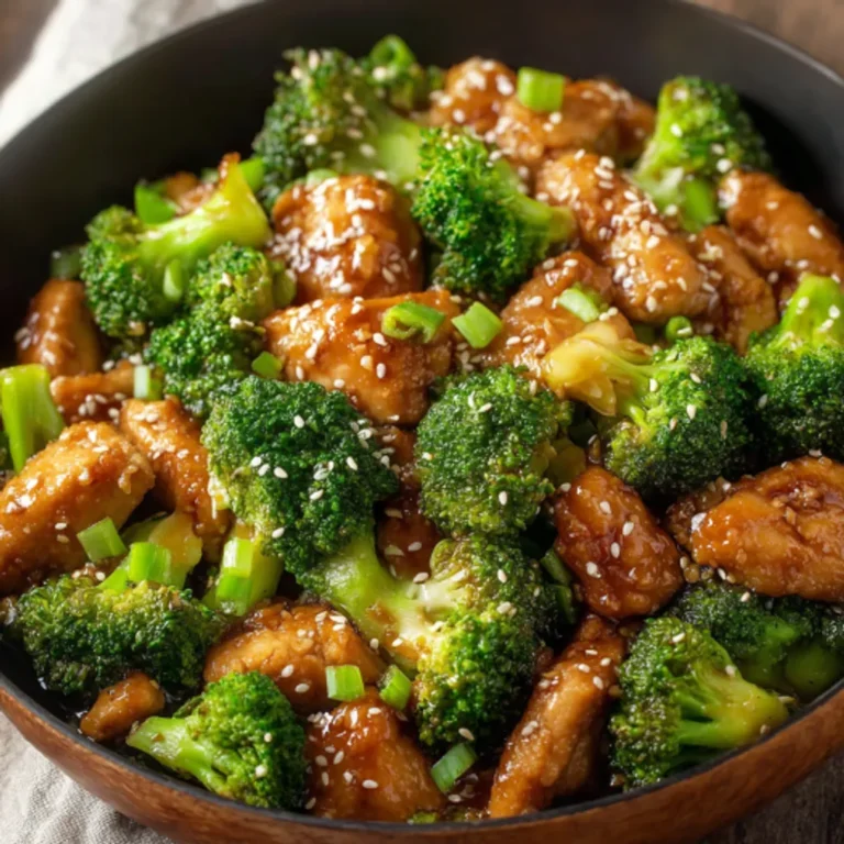 Golden Honey Sesame Chicken with Broccoli Recipe