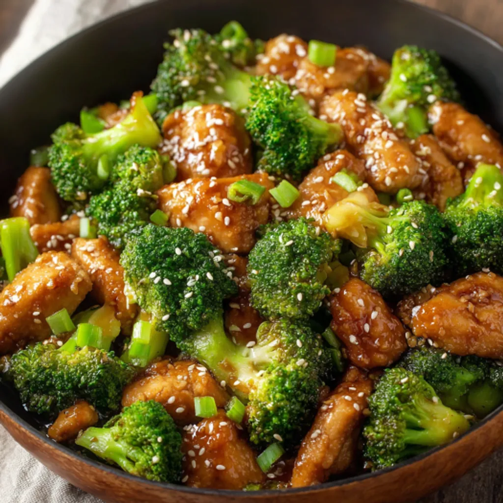 Golden Honey Sesame Chicken with Broccoli Recipe