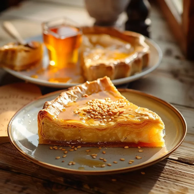 Greek Honey Pie Recipe: Delicious Golden Dessert