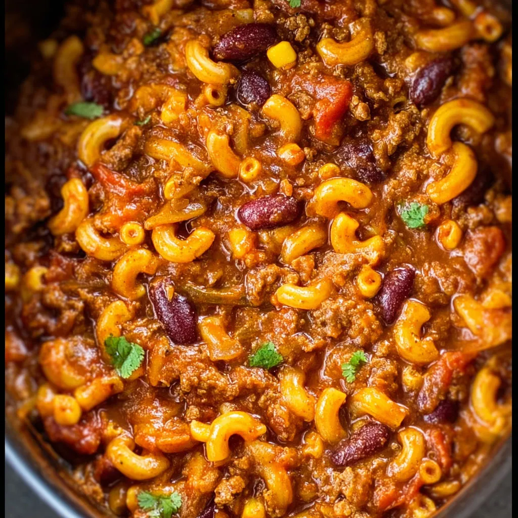 Hearty Crockpot Chili Mac: Easy One-Pot Dinner
