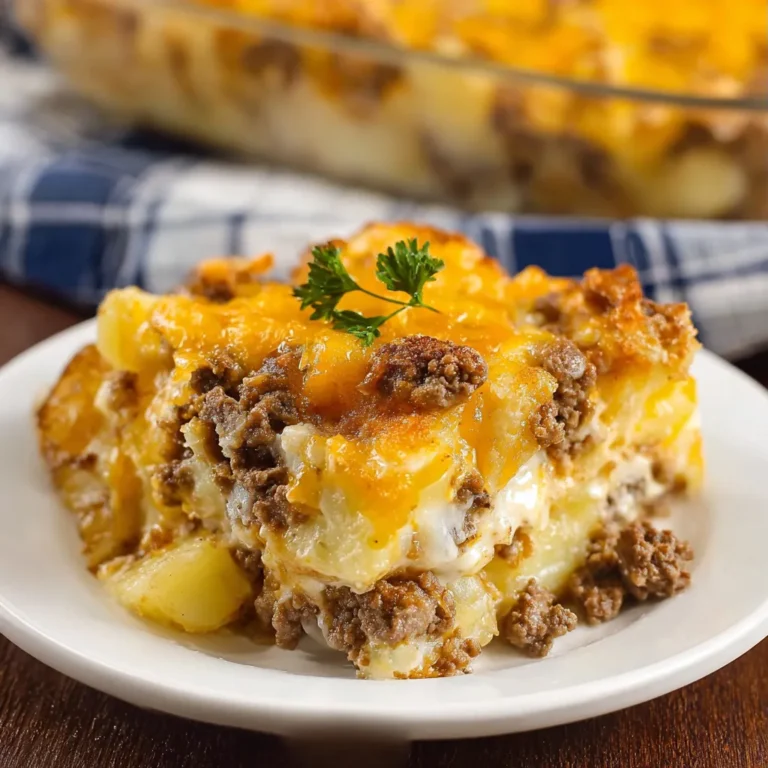 Hearty Ground Beef Potato Casserole Recipe