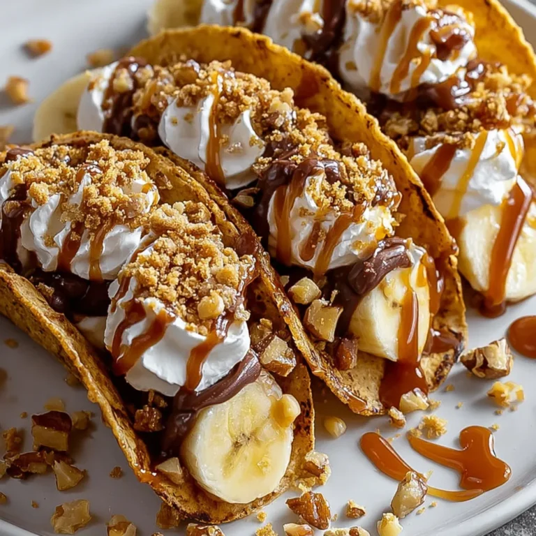 Indulgent Caramelized Banana Nut Taco Recipe