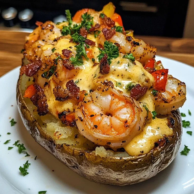 Irresistible Bacon-Wrapped Loaded Shrimp Potato