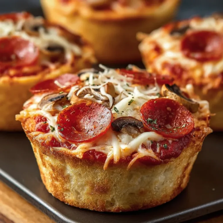 Irresistible Deep Dish Pizza Cupcakes Recipe