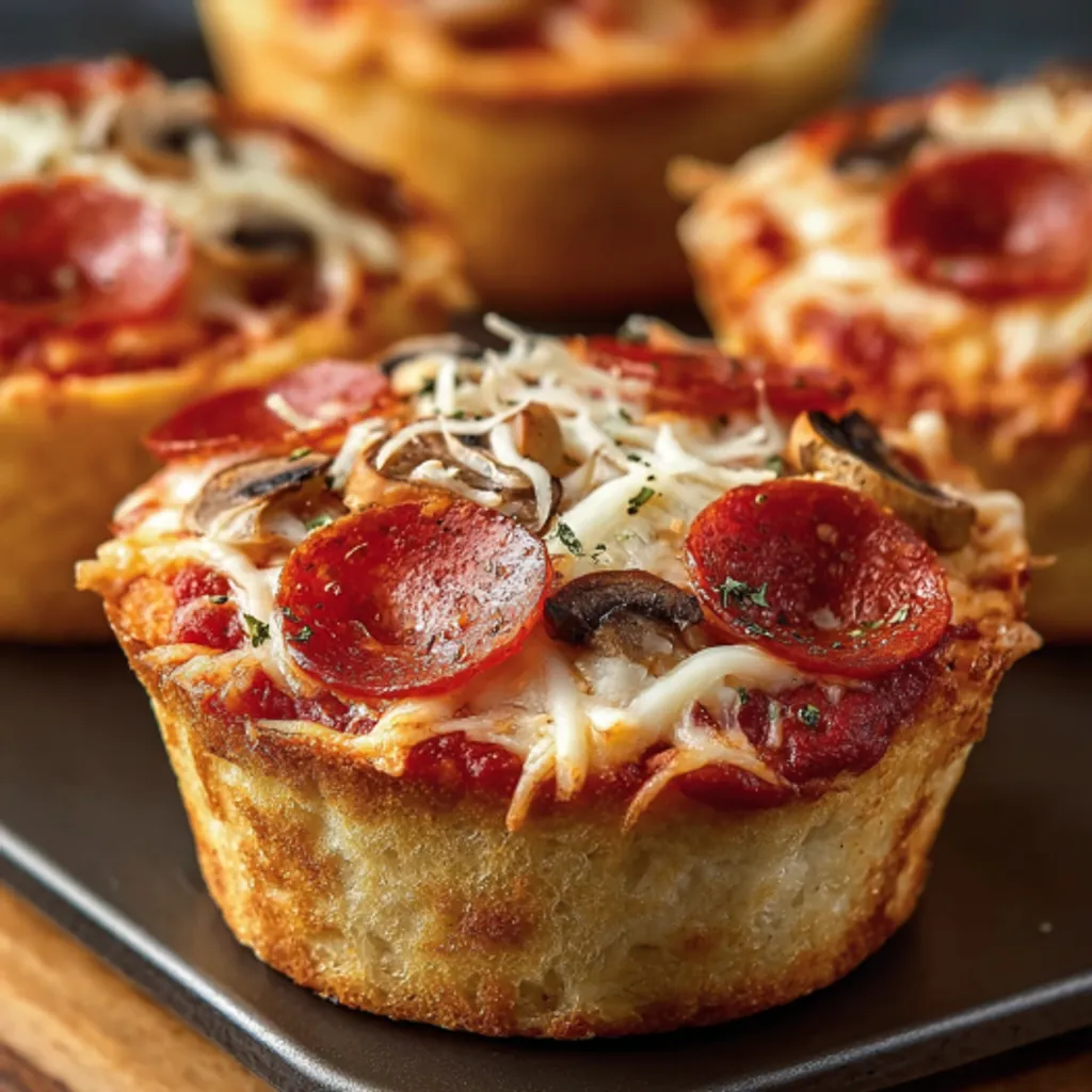 Irresistible Deep Dish Pizza Cupcakes Recipe