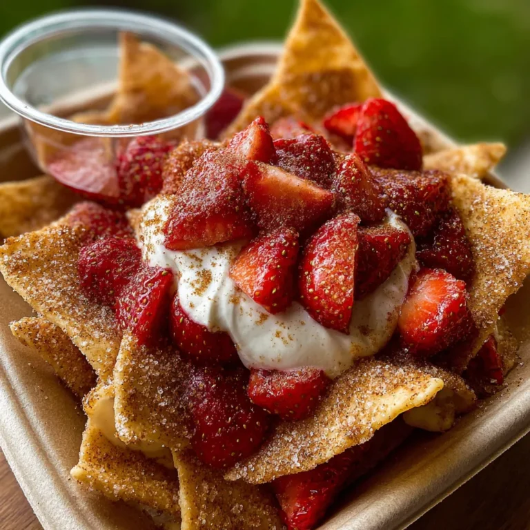 Irresistible Strawberry Cheesecake Nachos Recipe