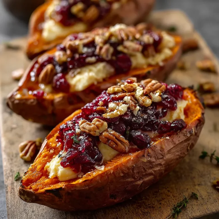 Maple Pecan Brie Sweet Potatoes Recipe