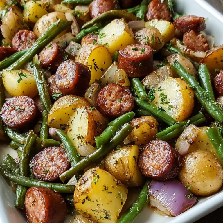 One-Pan Sausage Green Beans: Easy Weeknight Dinner Recipe