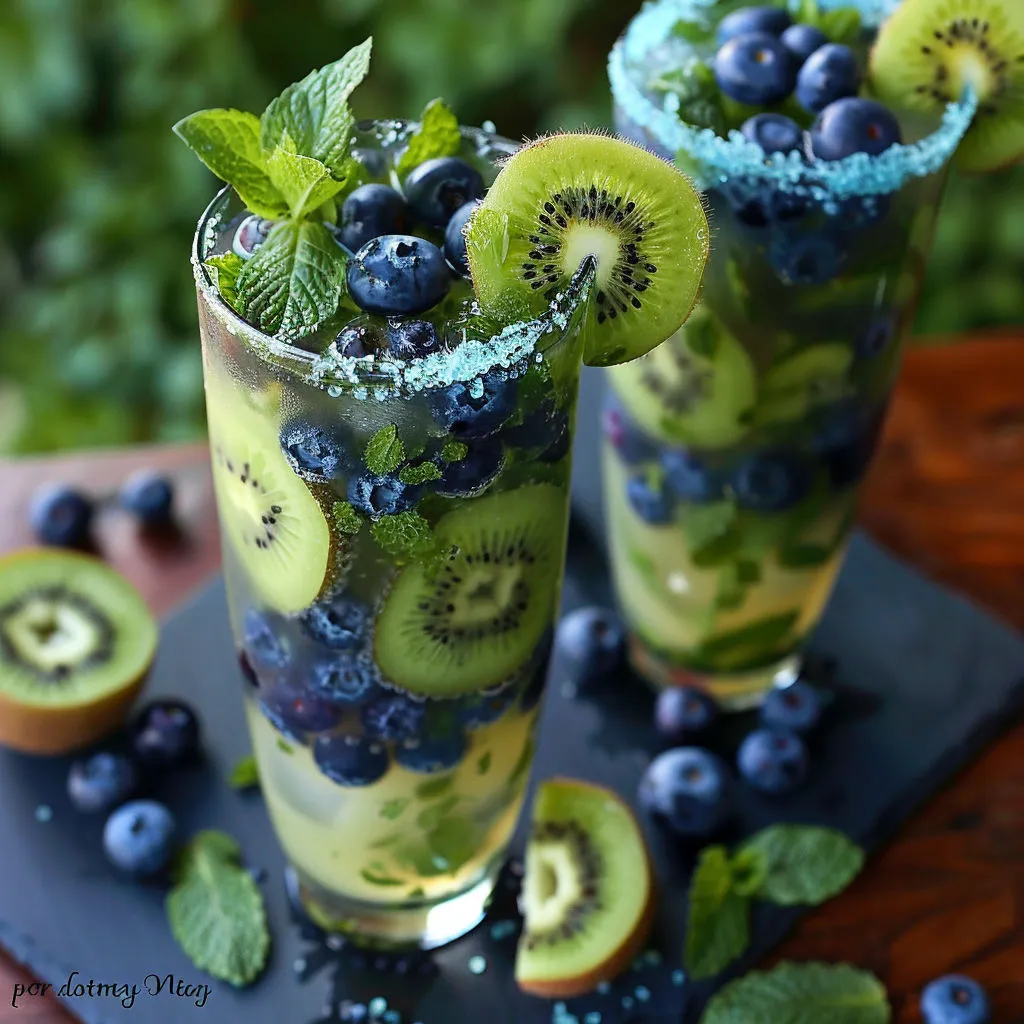 Refreshing Kiwi Blueberry Mojito Recipe