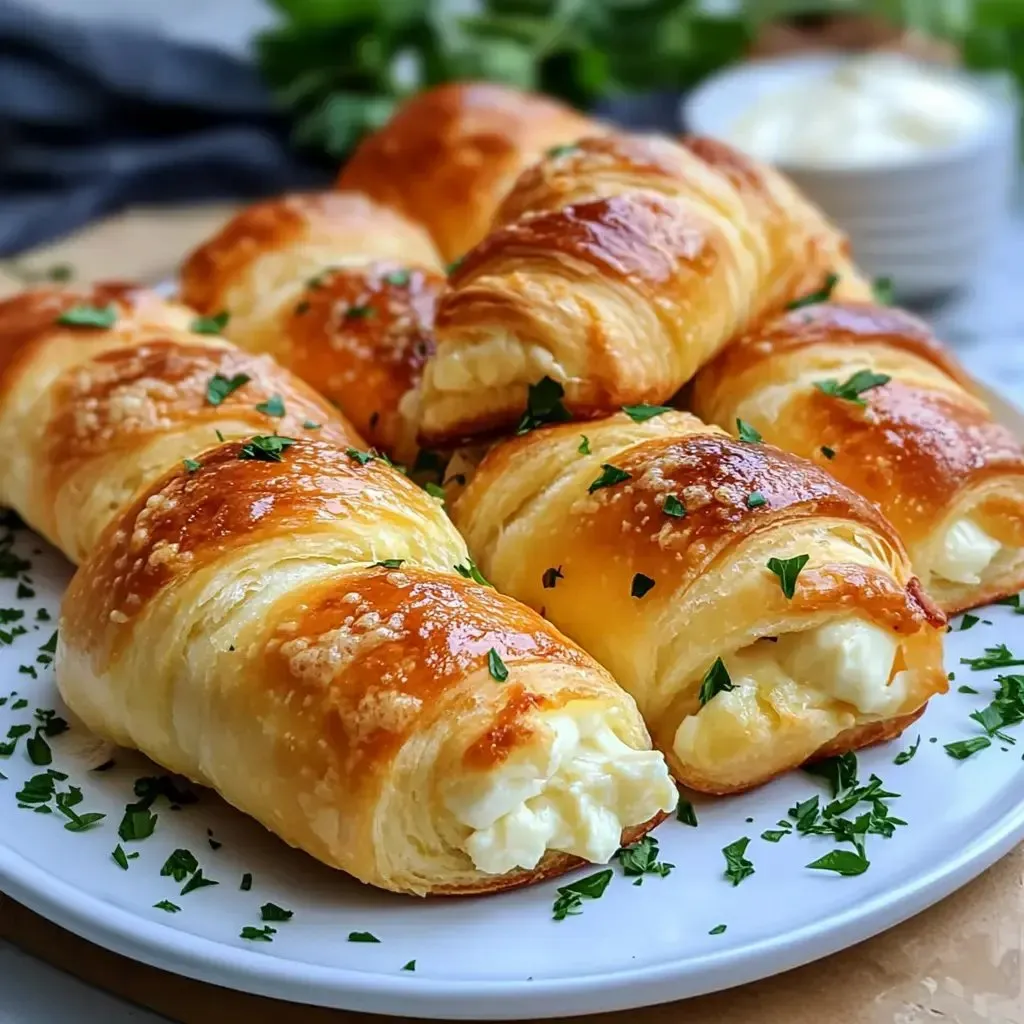 Savory Cheesy Garlic Crescent Rolls