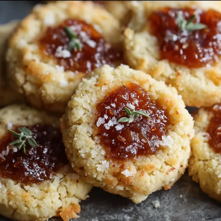 Savory Cheesy Thumbprint Cookies Recipe