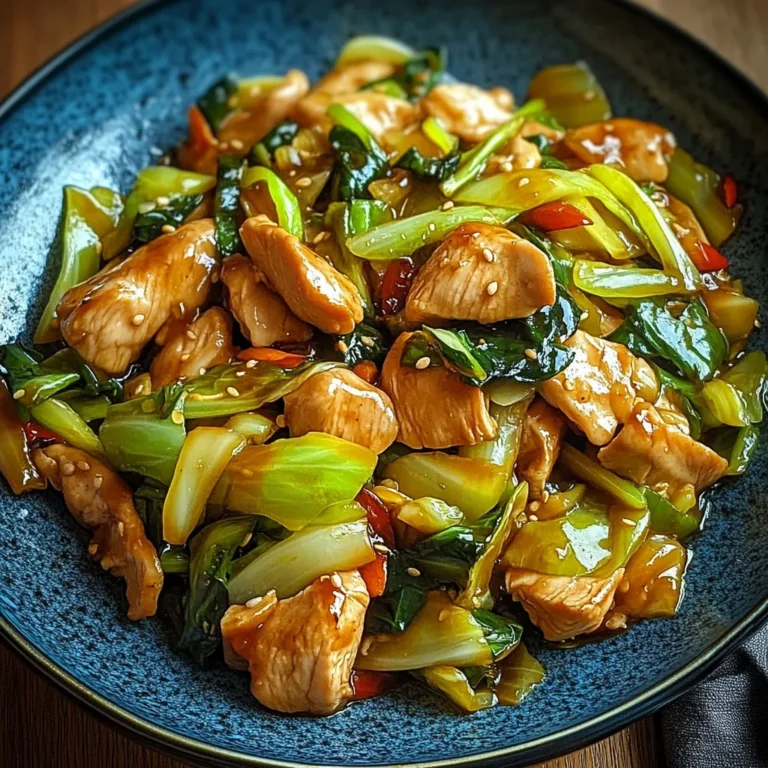 Savory Chinese Chicken Cabbage Stir-Fry Recipe