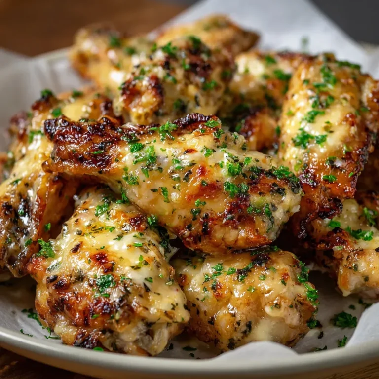 Savory Creamy Alfredo Chicken Wings Recipe