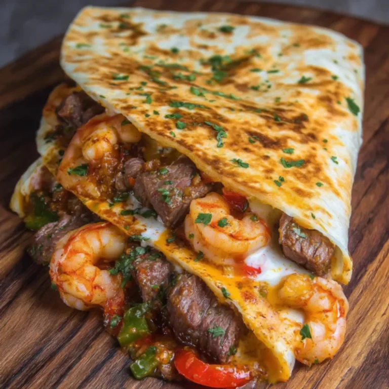 Savory Creole Steak and Shrimp Quesadillas