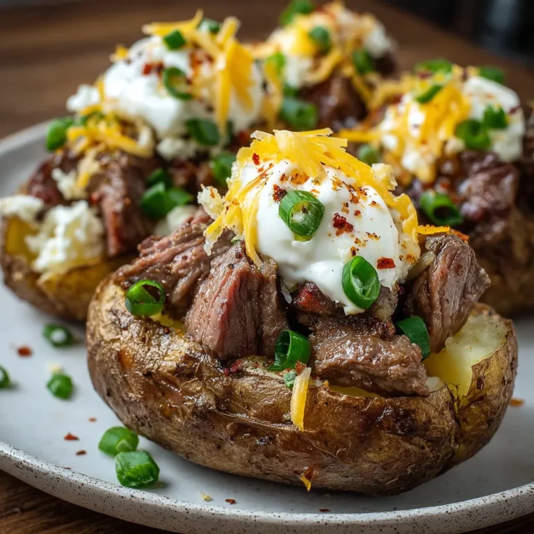 Savory Loaded Baked Potato Steak Bites