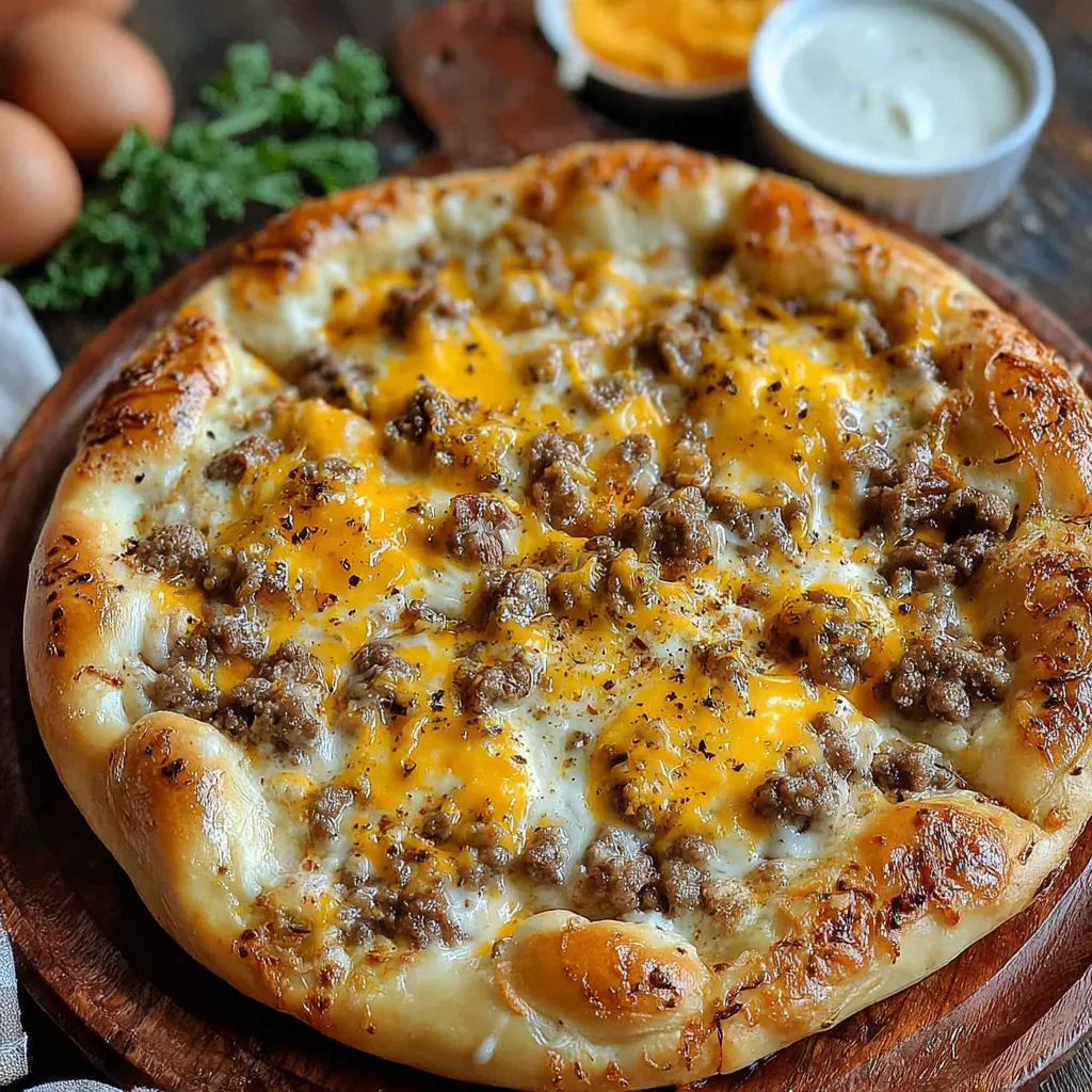 Savory Sausage Gravy Breakfast Pizza Recipe