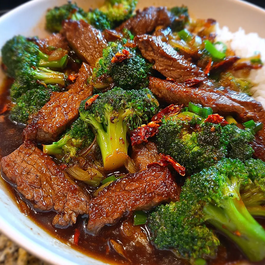 Savory Steak Broccoli Chili with Hoisin Sauce