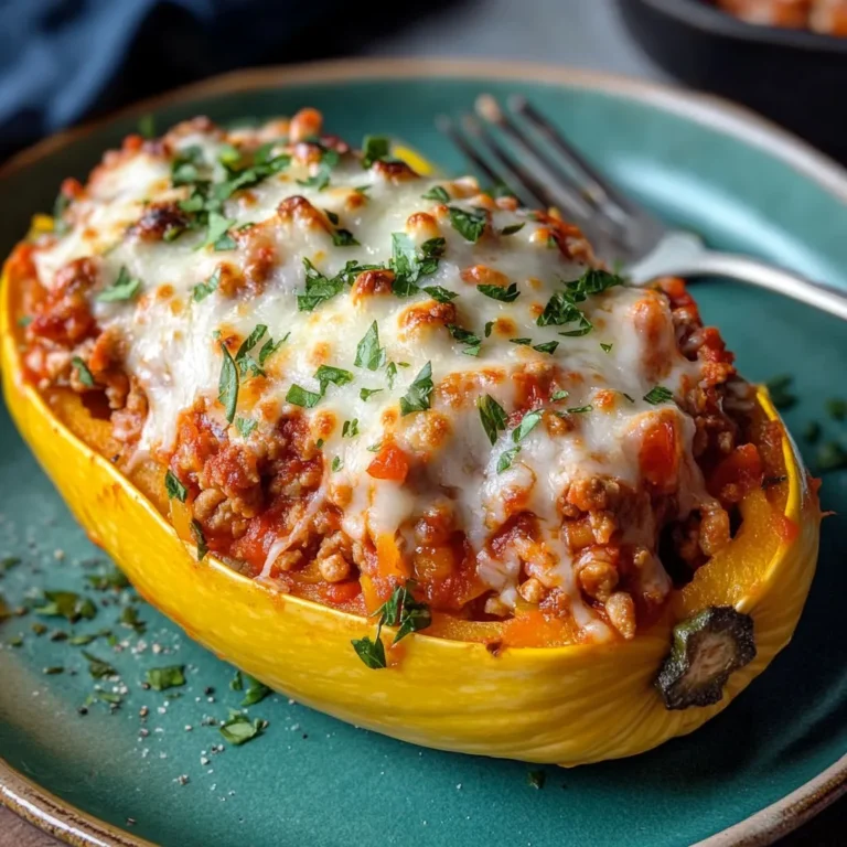 Savory Turkey Marinara Spaghetti Squash Recipe