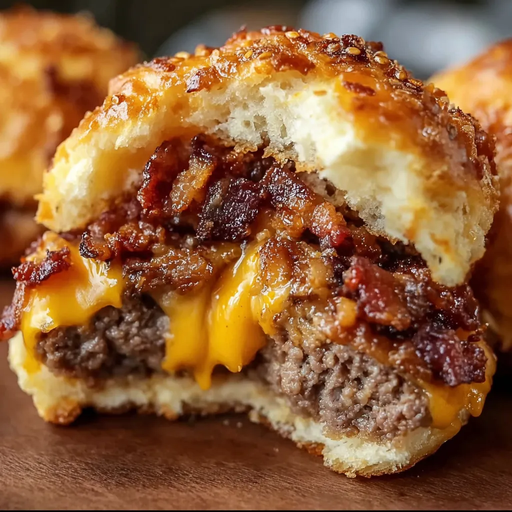 Sizzling Bacon Cheeseburger Bombs Recipe