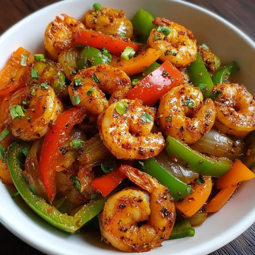 Sizzling Shrimp Bell Pepper Stir-Fry