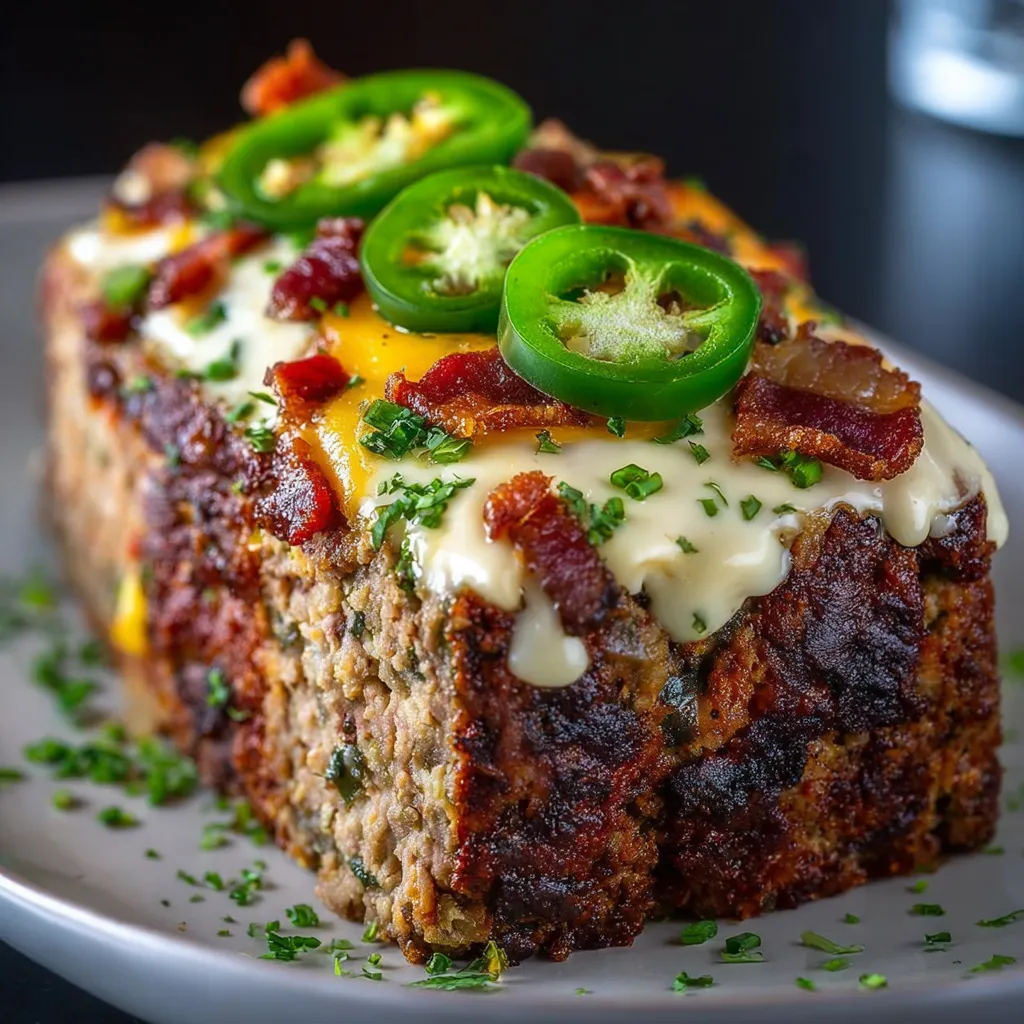 Smoky Jalapeño Popper Meatloaf Recipe