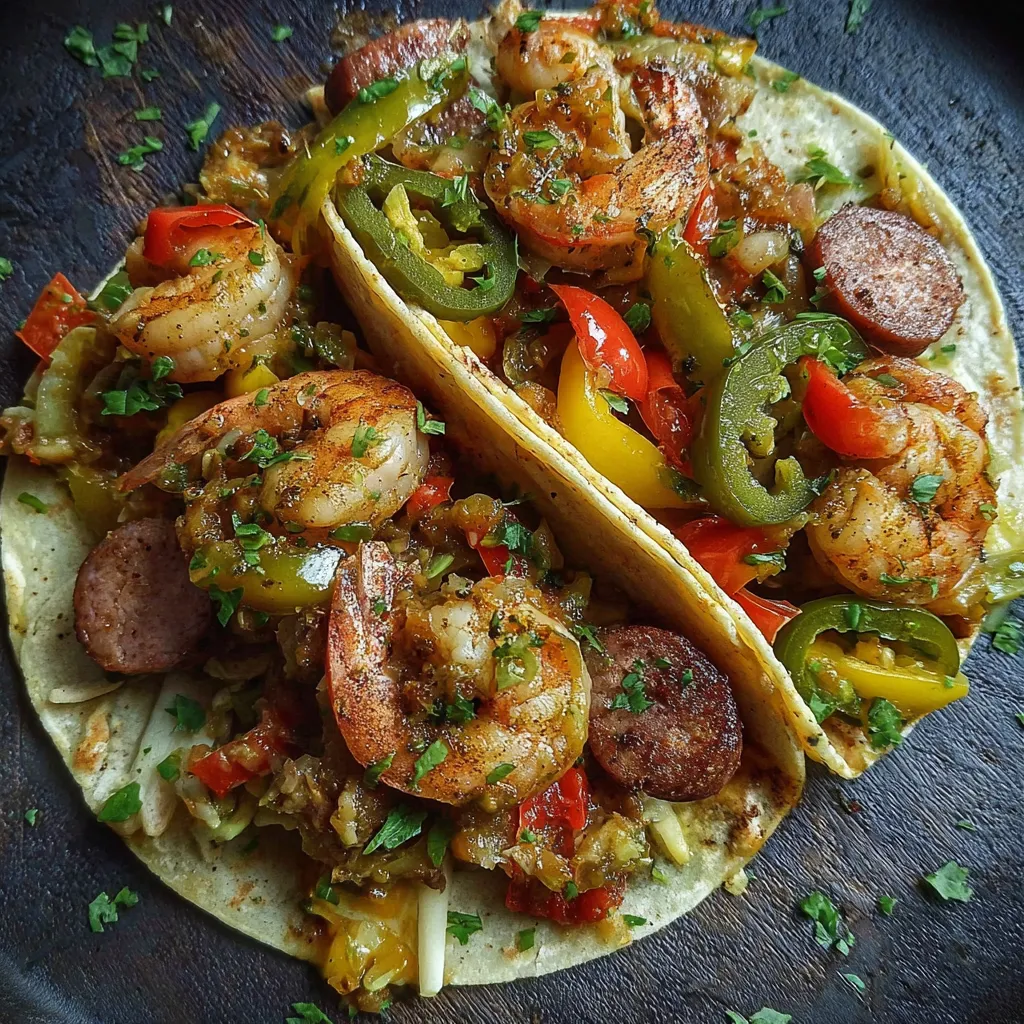 Spicy Andouille Sausage Shrimp Tacos: Quick Weeknight Dinner Recipe
