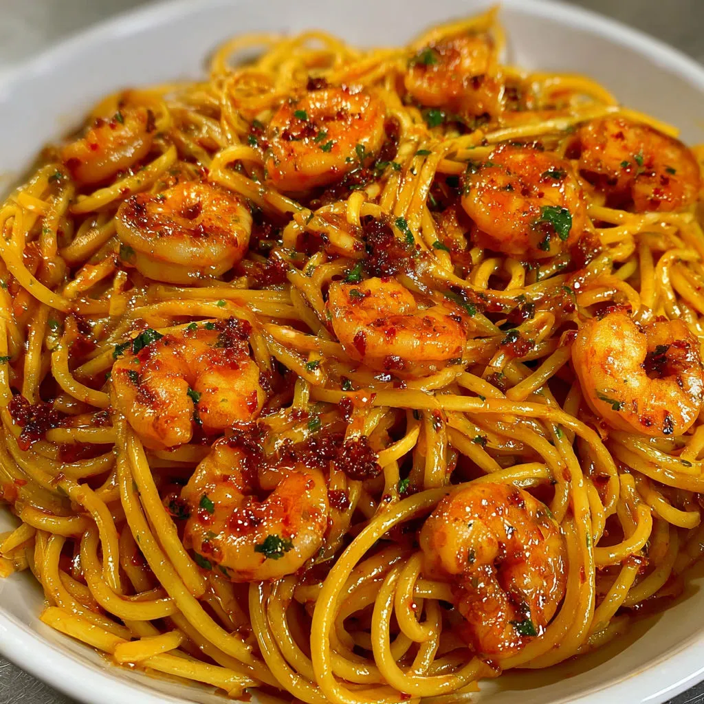 Spicy Gochujang Shrimp Scampi Recipe