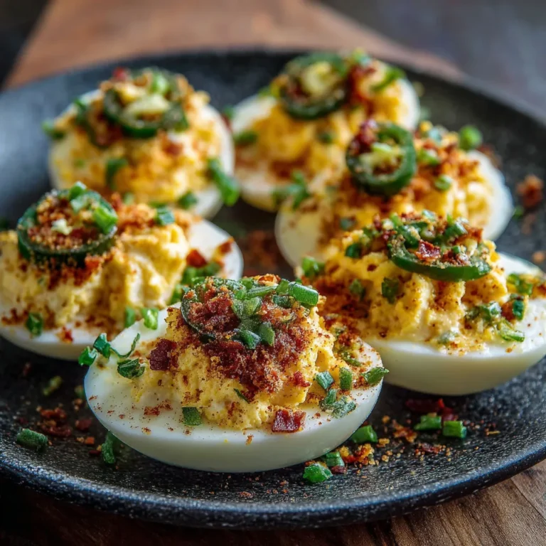 Spicy Jalapeño Popper Deviled Eggs Recipe